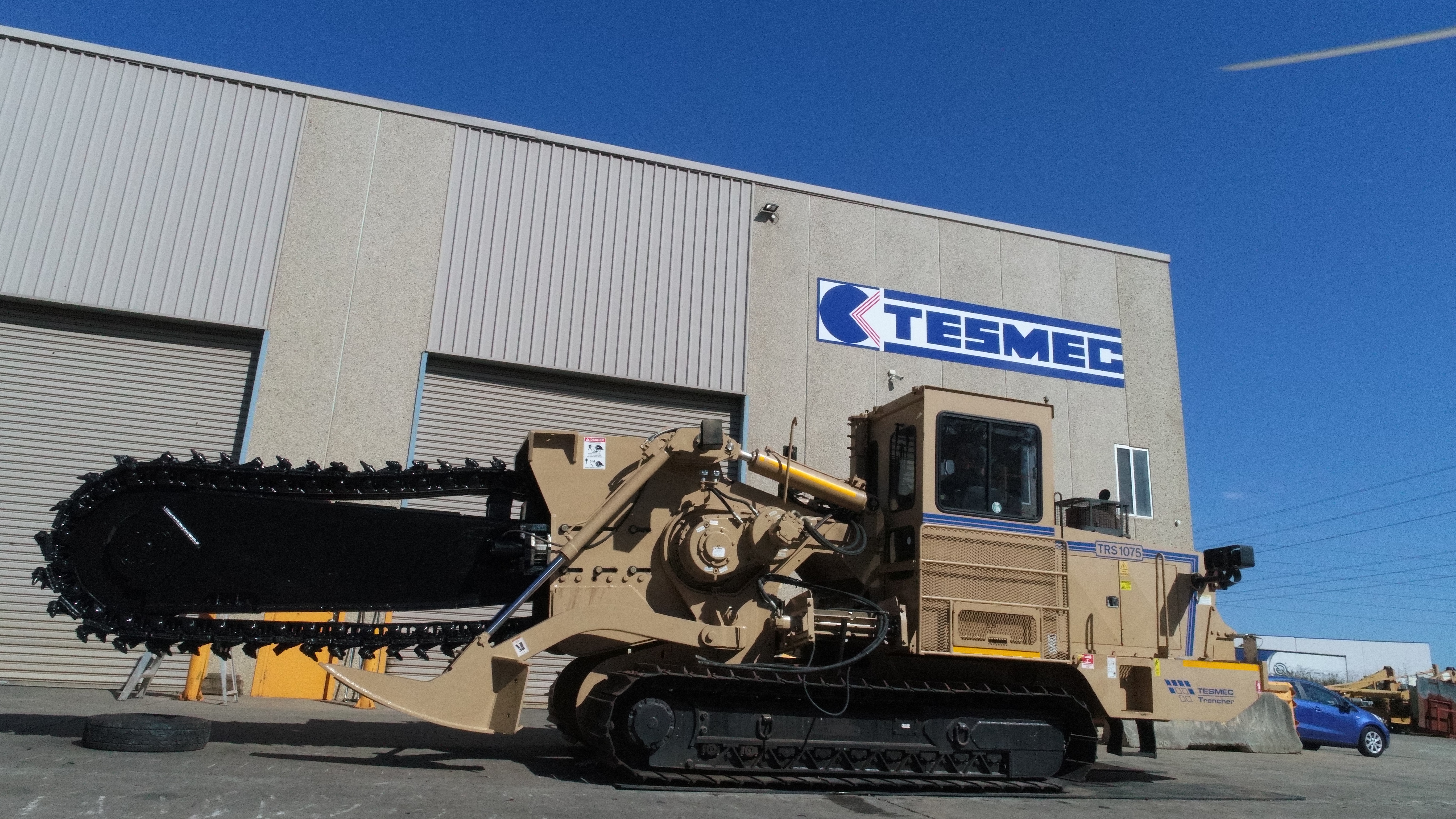 Tesmec 1075 Bucket Wheel Trencher for agricultural application