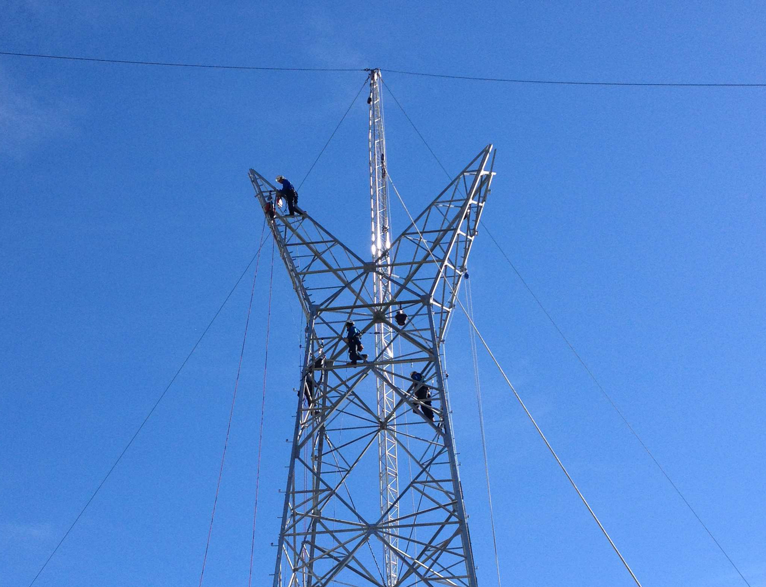 Tesmec Stringing Powerline Tower Construction