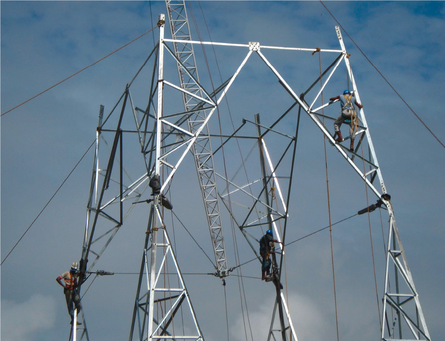 Tesmec Stringing Electric Powerline Building