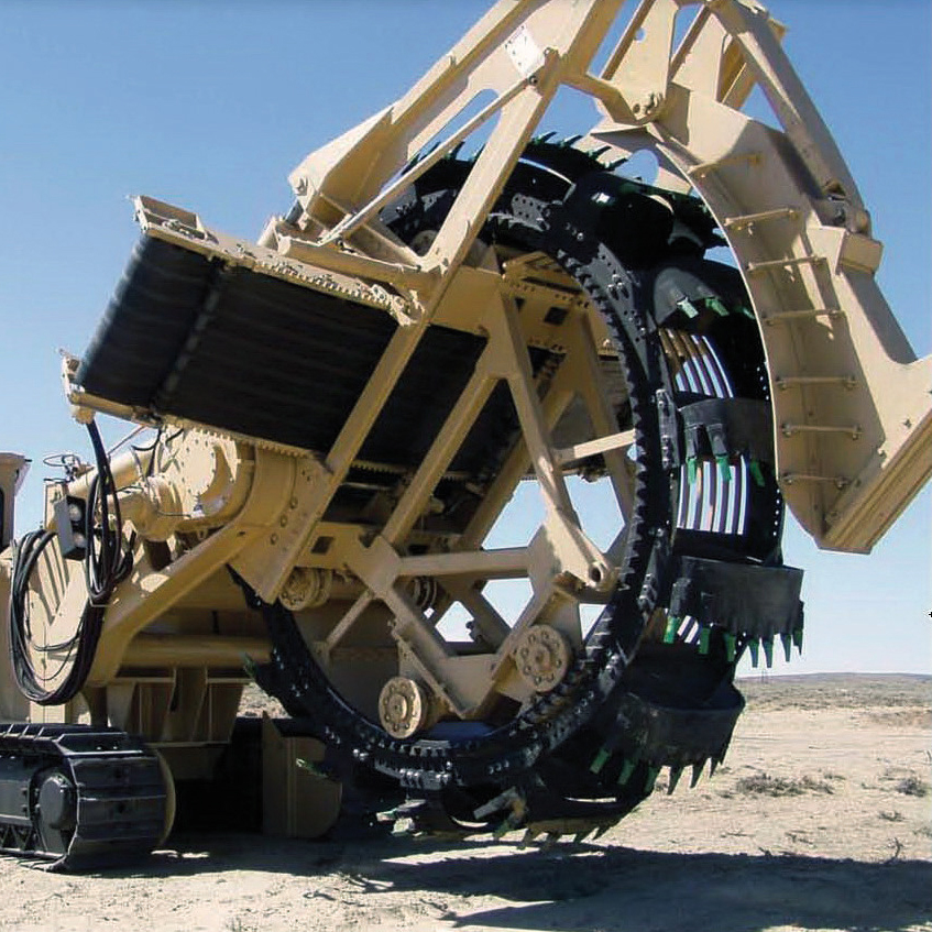 Tesmec 1475XL EVO Bucket Wheel Trencher for dirt and rocky soils excavation