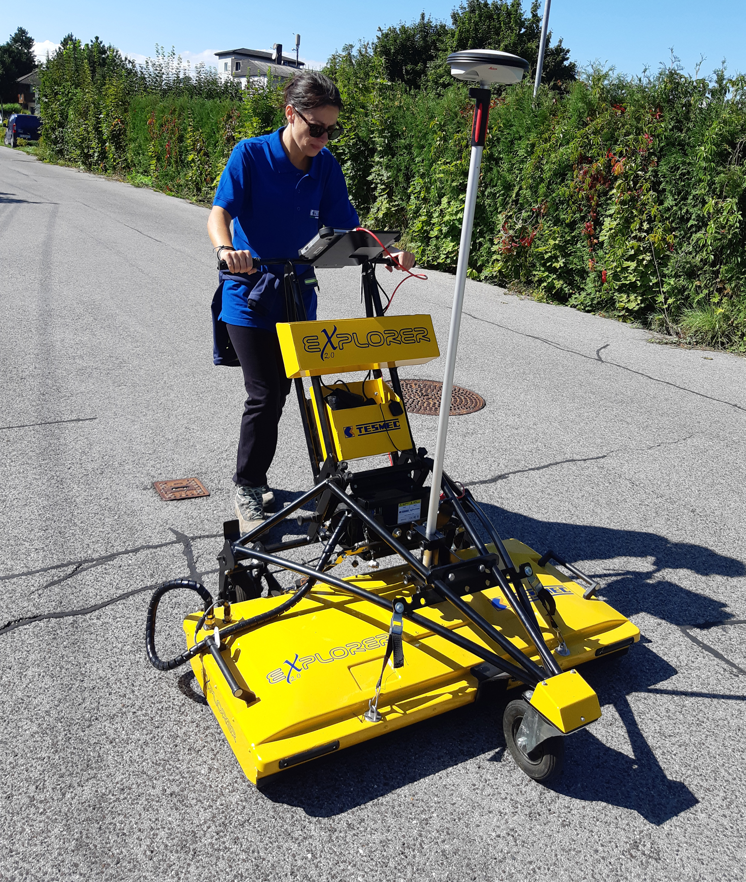 Tesmec Georadar Explorer 2.0 Ground Probing Radar which detects underground utility