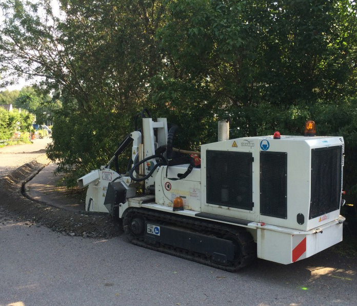 Compact remote controlled Trencher for Urban Jobsites Marais SC3C