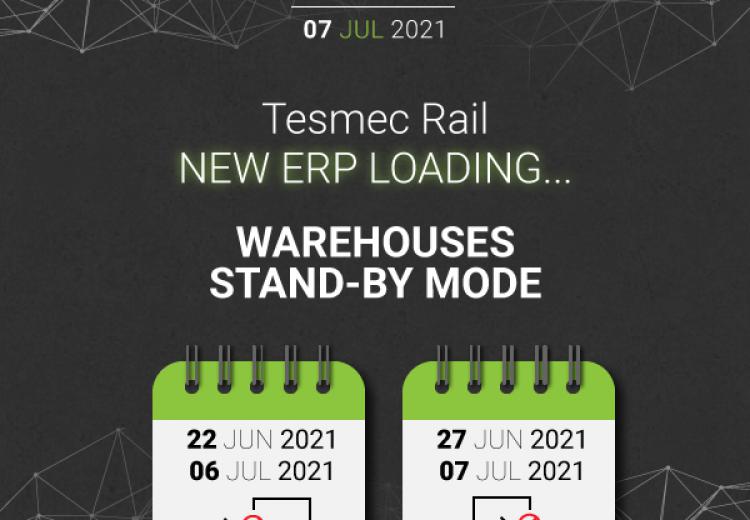 tesmec rail warehouses temporary stand-by