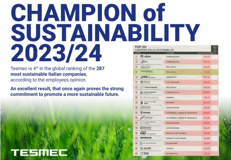 Tesmec among the Sustainability Champions 2023